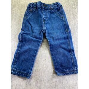 Wrangler Carpenter Blue Denim Adjustable Waist Jeans Size 18 months